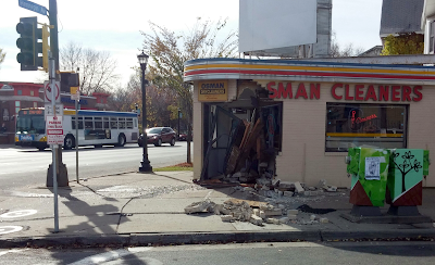 Picture of damages to Osman Cleaners from 2015