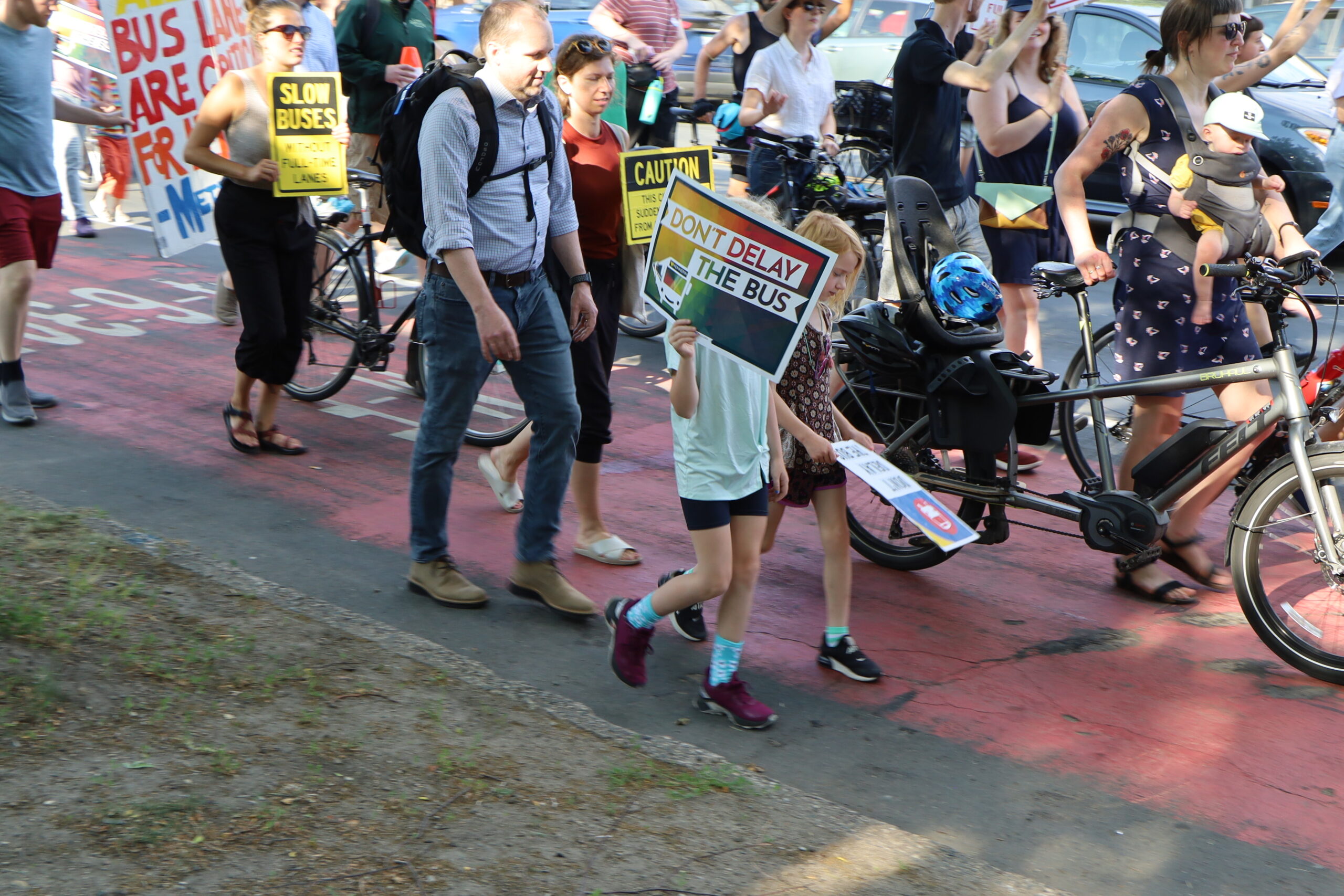 Image of a few of our youngest marchers
